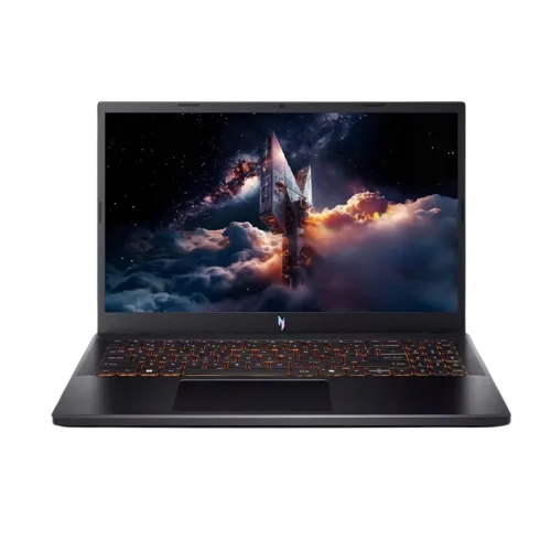 لابتوب Acer Nitro V15 ANV15-52-70LN، مزود بمعالج Intel Core i7-13620H، وذاكرة 16 جيجابايت RAM، وتخزين 512 جيجابايت SSD، وكرت شاشة NVIDIA GeForce RTX 4050 بسعة 6 جيجابايت، وشاشة 15.6 بوصة FHD IPS بمعدل تحديث 165 هرتز، باللون الأسود (Obsidian Black).